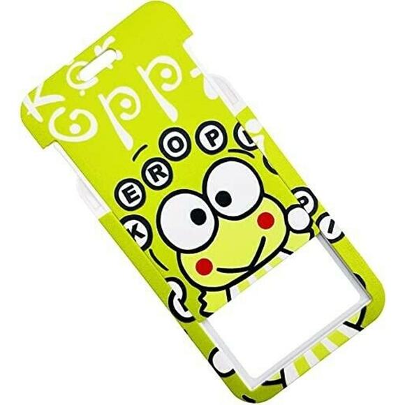 Keroppi Lanyard Keychain Badge ID Holder Sanrio Frog Cute Kawaii Anime Gift - Picture 2 of 2